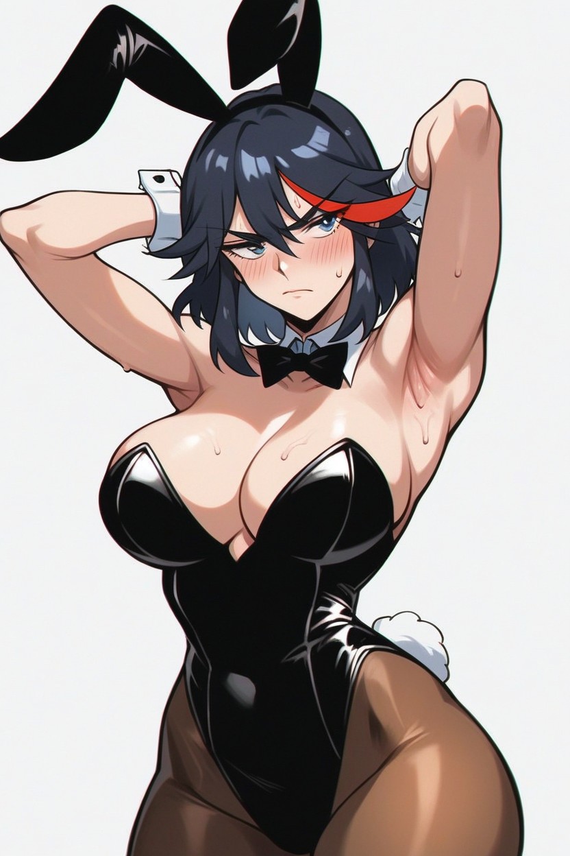 Front View, Bunny Ears Headband, Waist Shot Hentai AI Porn