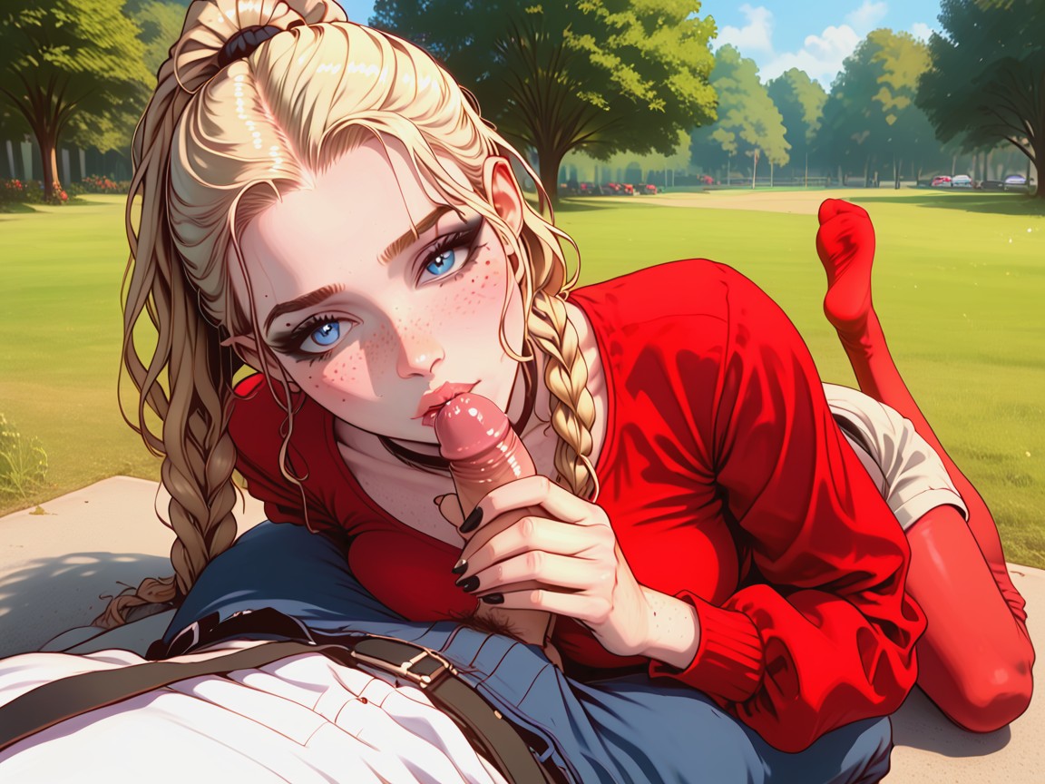 Shy, Detailed Face, Waist Shot AI Porn