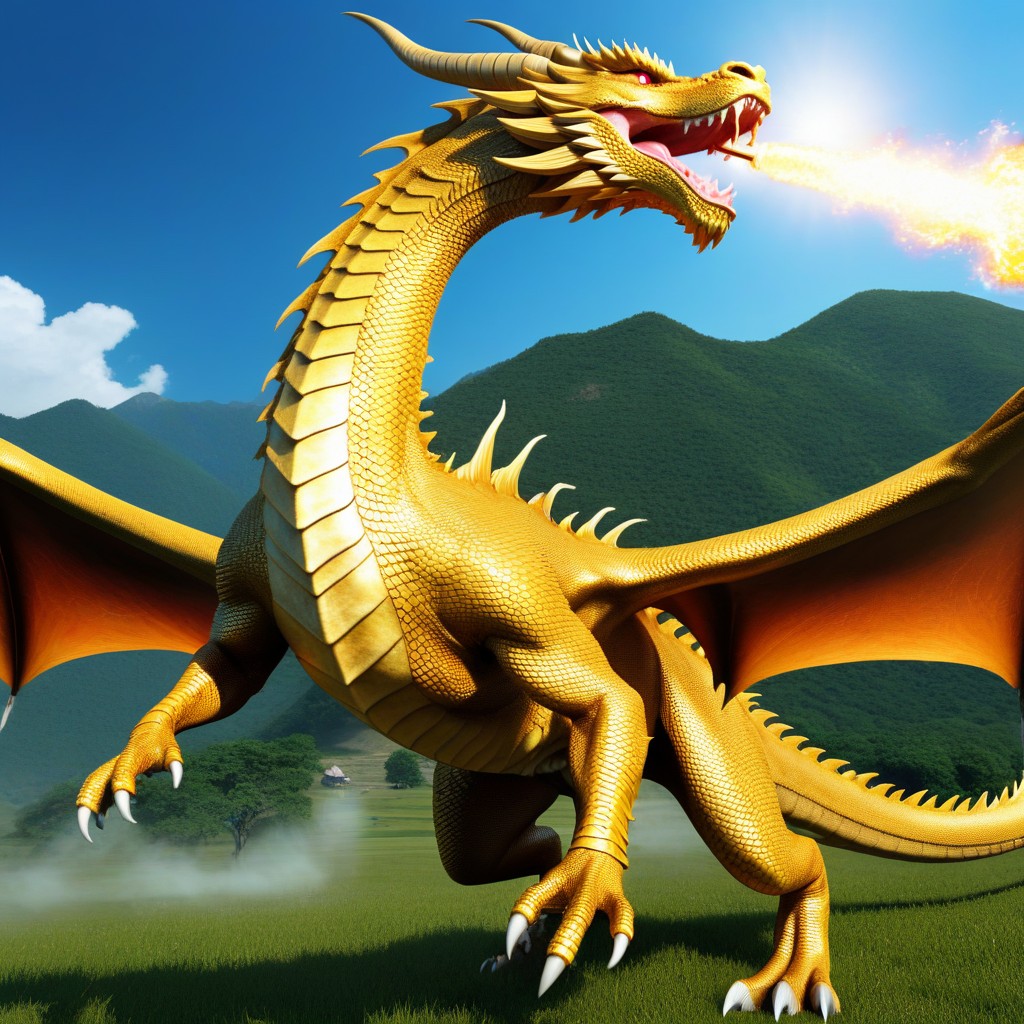 Cosplay, Rearing, Dragon Breating Fire From Mouth AI Porn