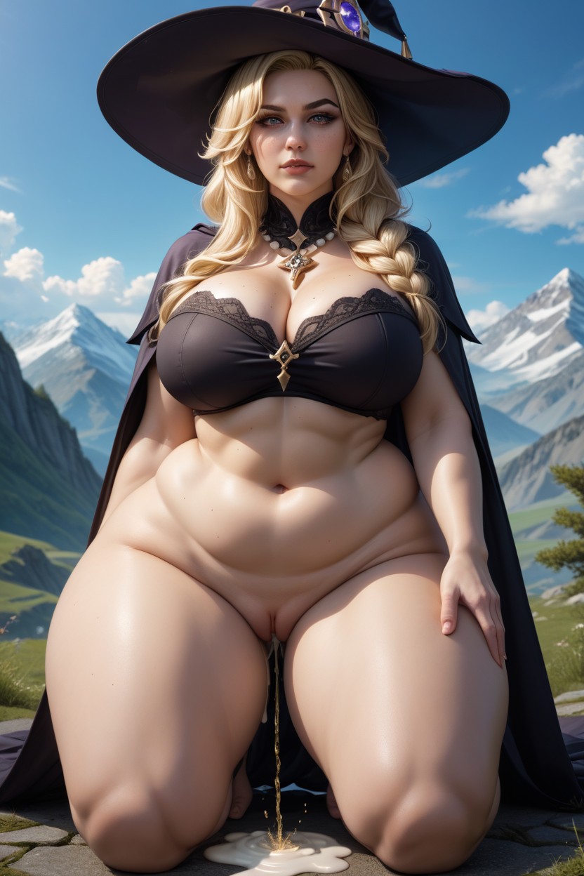 Thick Thighs, Almond Eye, A Lot Of Cream AI Porn