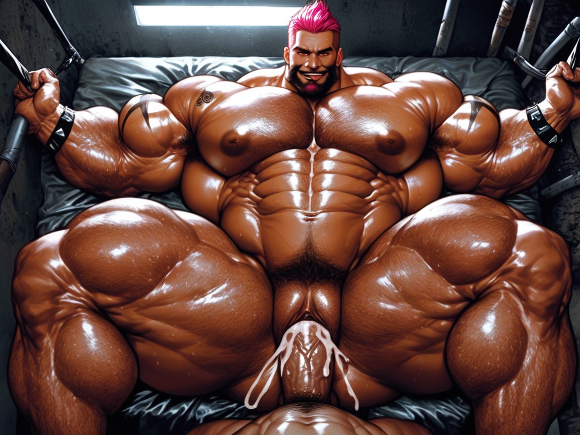 Beard, Bedroom, Huge Gigantic Areola AI Gay Porn