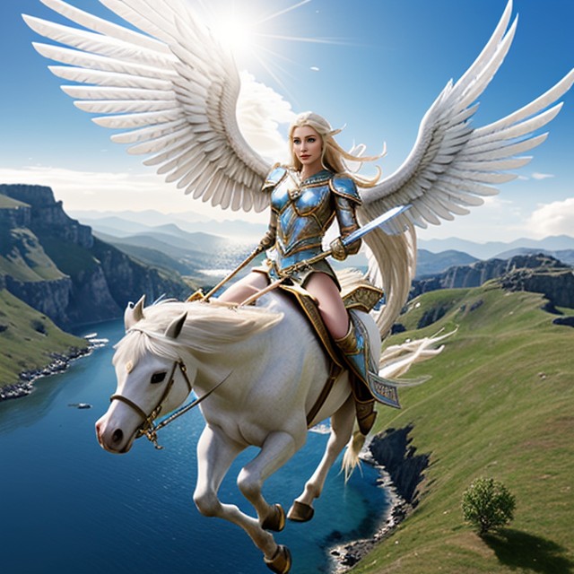 Full Body, Stunning Beauty, Flying In The Air AI Porn
