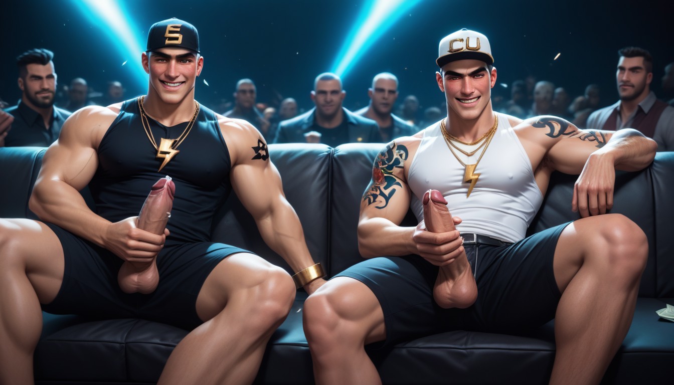 2 Personnes, 20+, Choqué Porno IA Gay