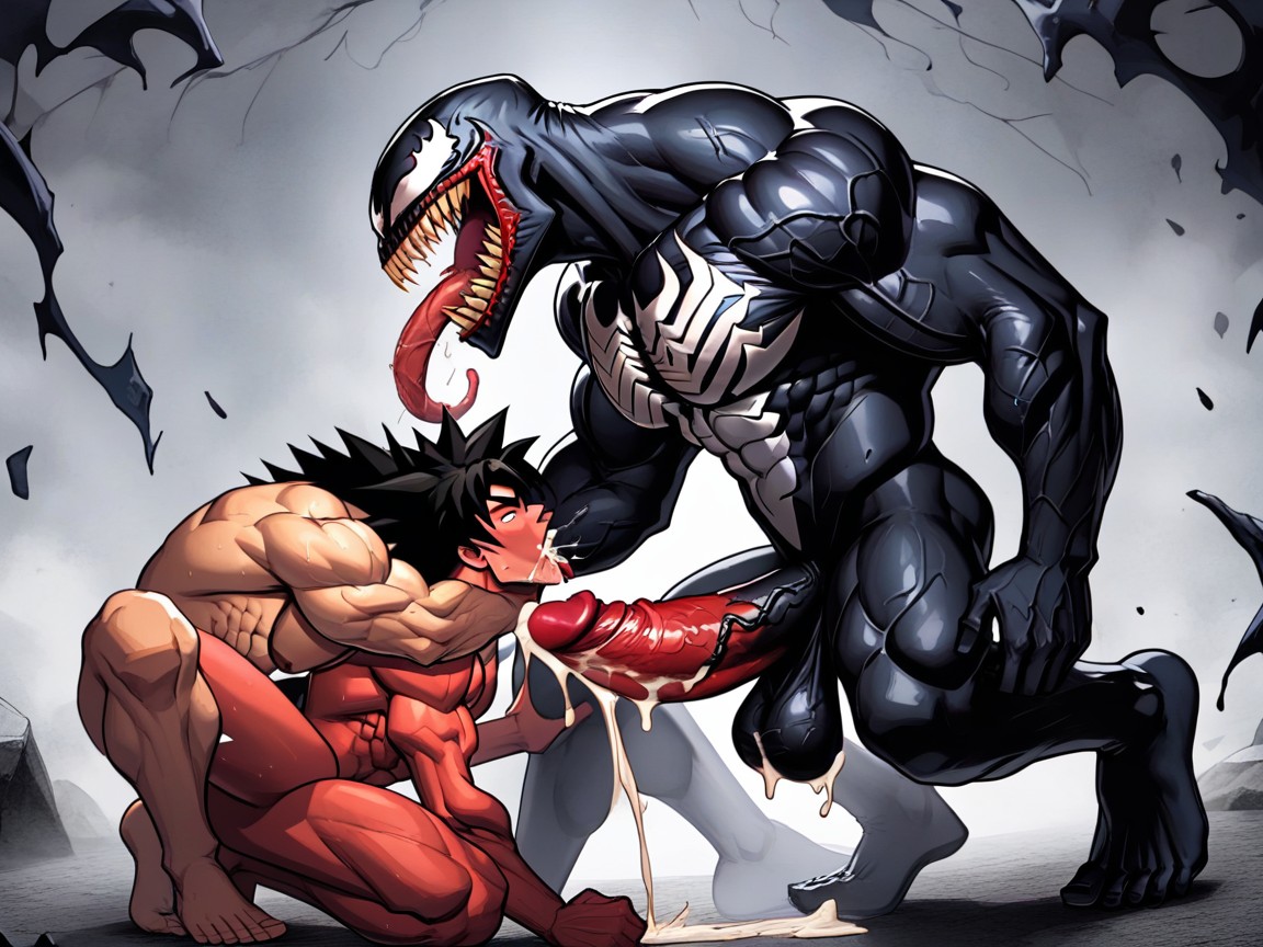 Goku Ass Up, Goku Bottom, Red Venom Fuck Ass Till Stomach AI Gay Porn