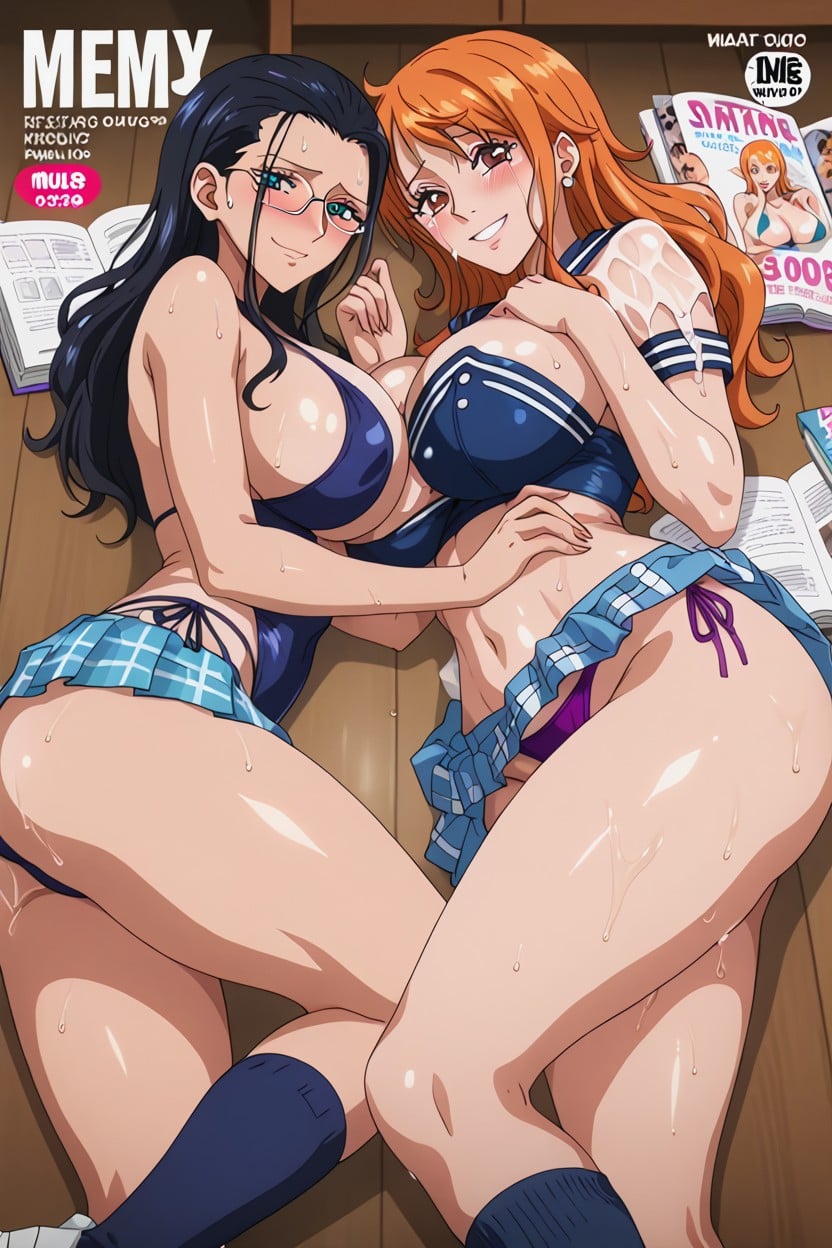 Blush, Perfect Figure, Wet Skin Hentai AI Porn