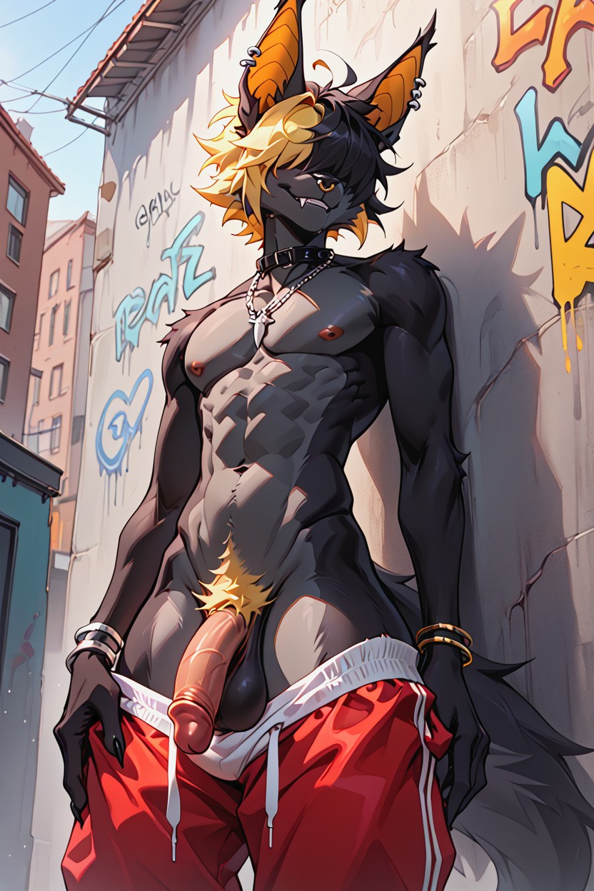 Reagan Long Artstyle, Lean Body, Pecs Furry AI Porn