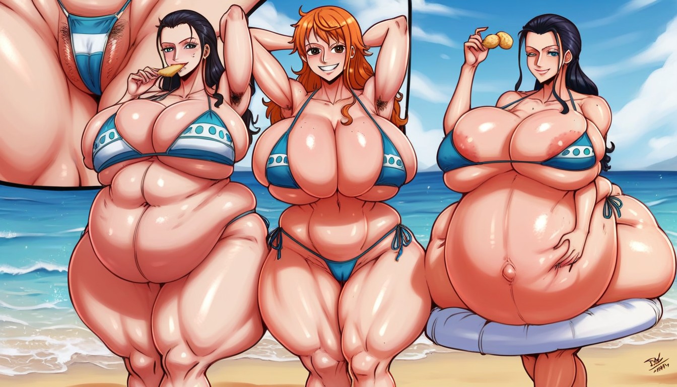 Thigh Gap, Cameltoe, Colossal Belly AI Porn