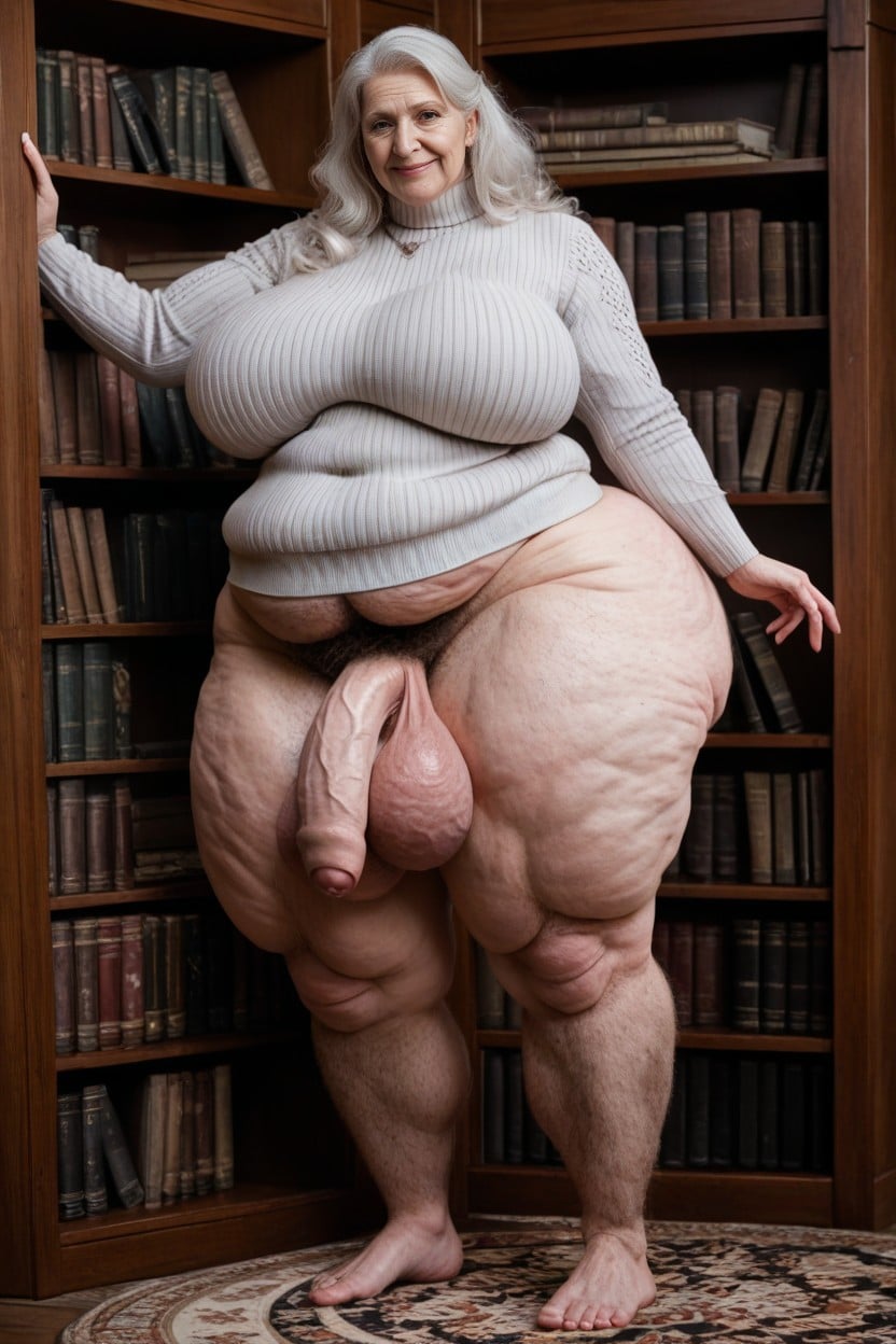 Long Length, Big Belly, Giant Saggy Breasts AI Porn