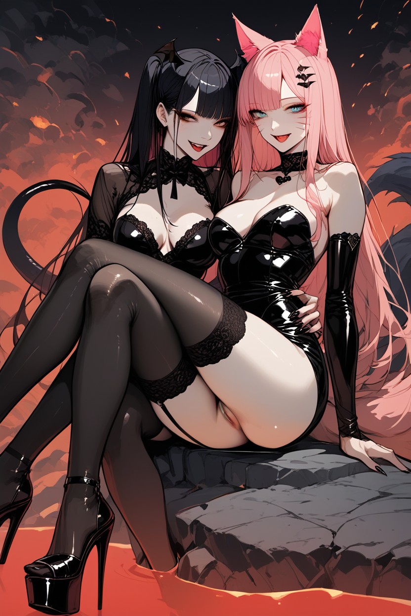 Dungeon, Long Length, Red Succubus Hentai AI Porn