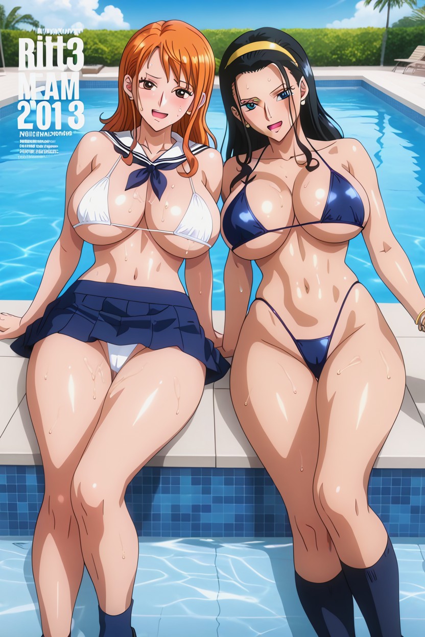 Waist Shot, 25+, Nami Hentai AI Porn