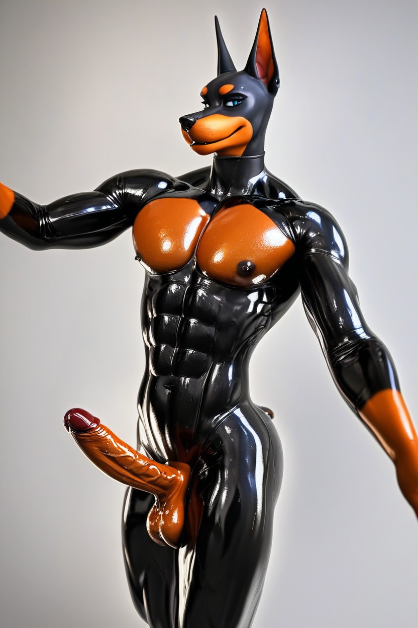 Posing Selfie, Oiled Skin, Sweaty 퍼리 AI 포르노