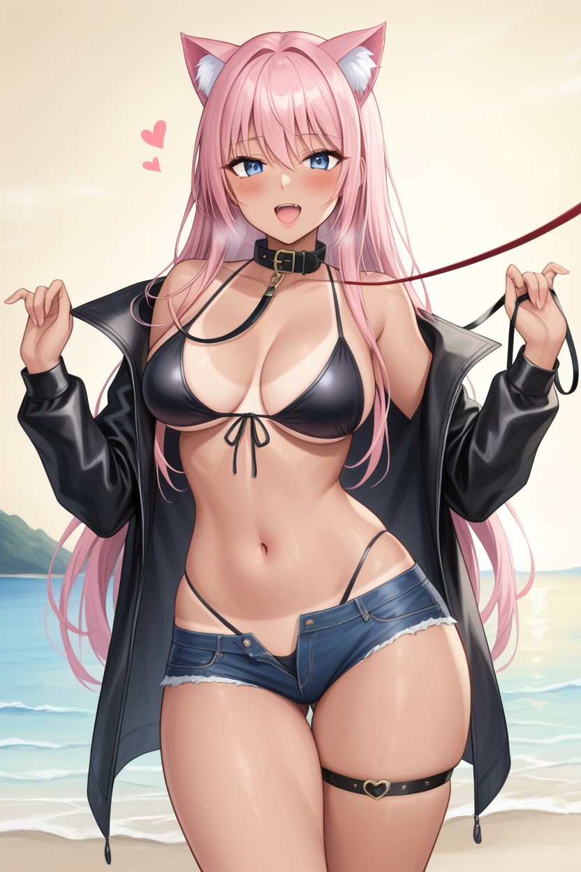 Eyes Wide In Shock, Focus On Face, Long Legs Hentai AI Porn