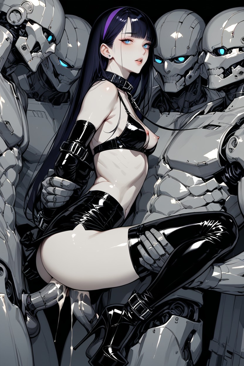 Gray Penis, Metal Penis, Long Length Hentai AI Porn