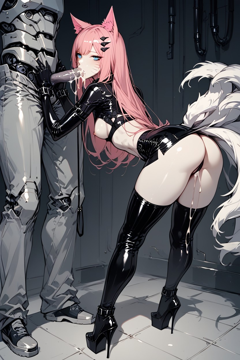 Small Breasts, Skinny, Metal Restraints Hentai AI Porn