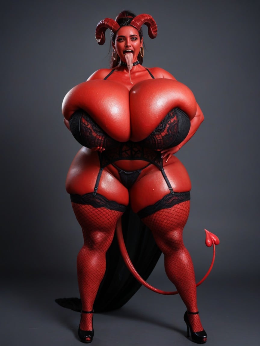 Massive Boobs, Demon Queen, Big Horns AI Porn