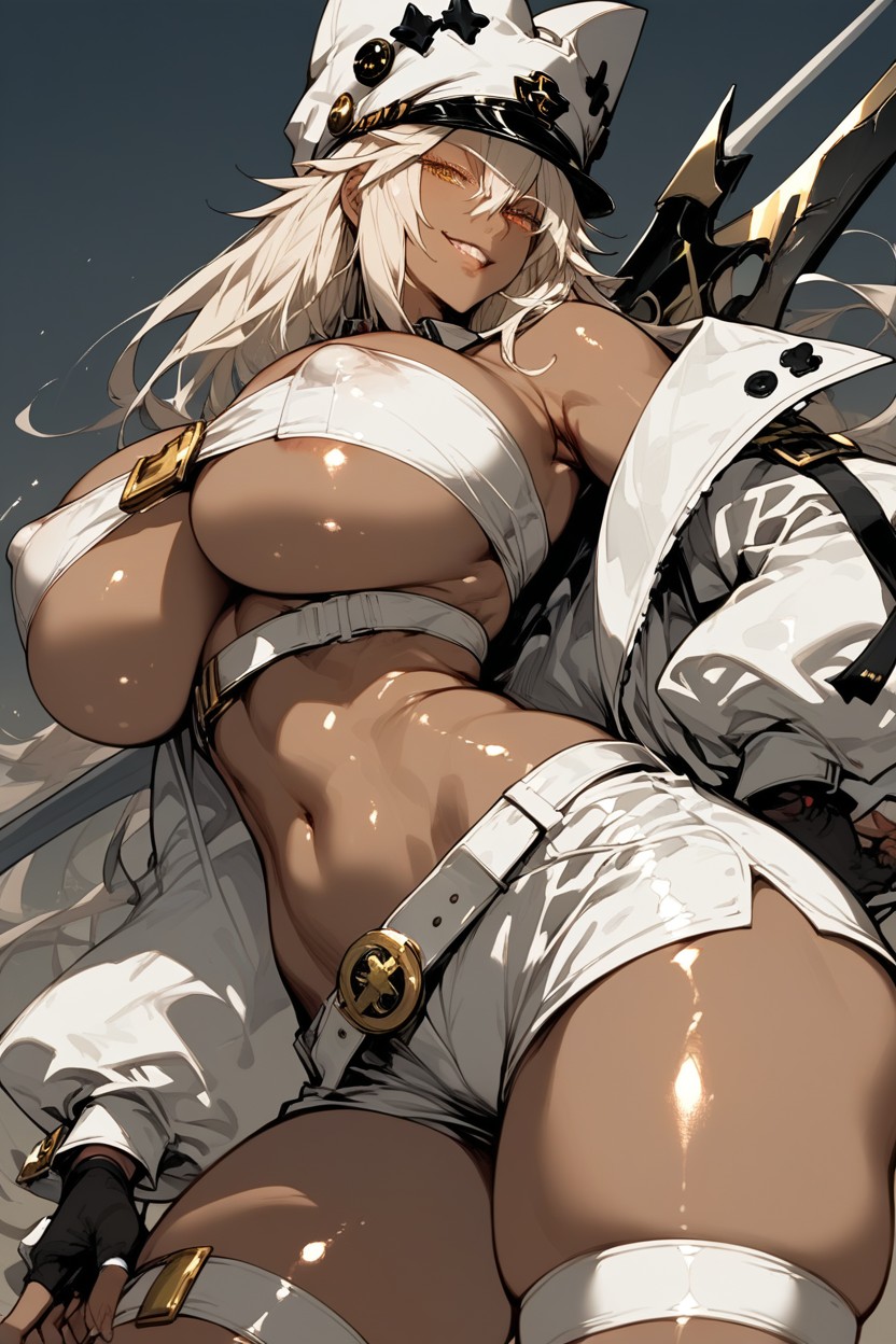 Beautiful Eyes, Thigh Belt, Looking At Viewer Hentai AI Porn