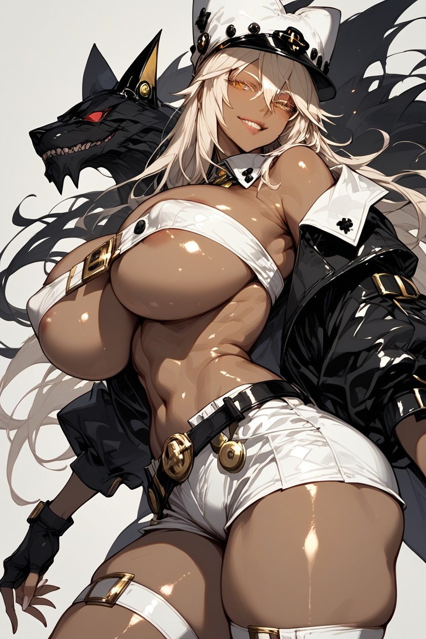 Head Tilt, Ultra Resolution, Oiled Skin Hentai AI Porn