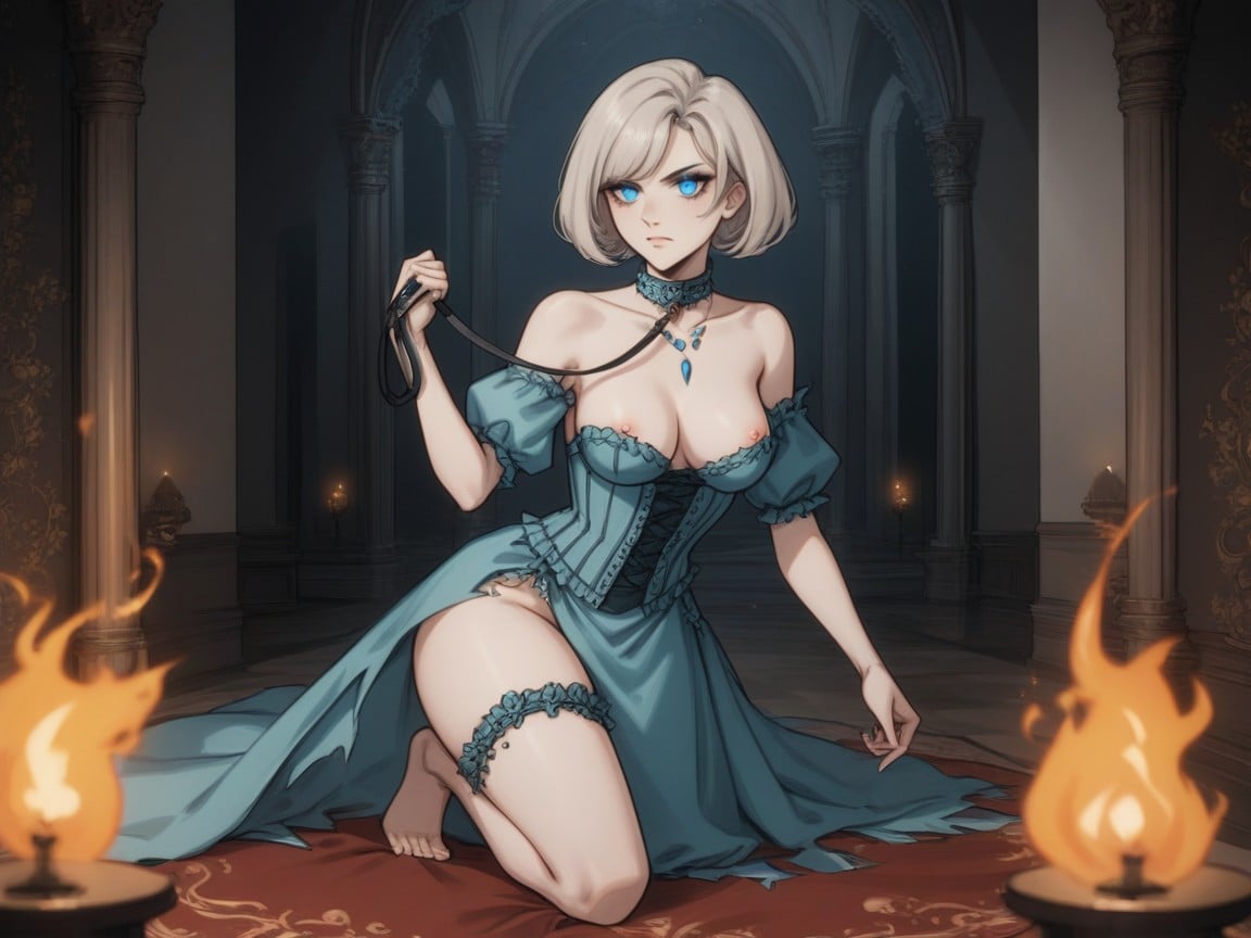 Skinny, Low Contrast Colors, Thigh Chain Hentai AI Porn