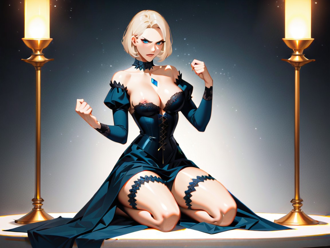 Hard Light, Rounded Hips, Hourglass Body Type Latina AI Porn