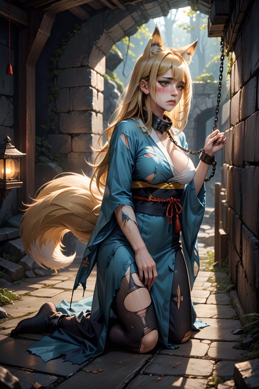 Chained To Wall, Sad, Underground Hentai AI Porn