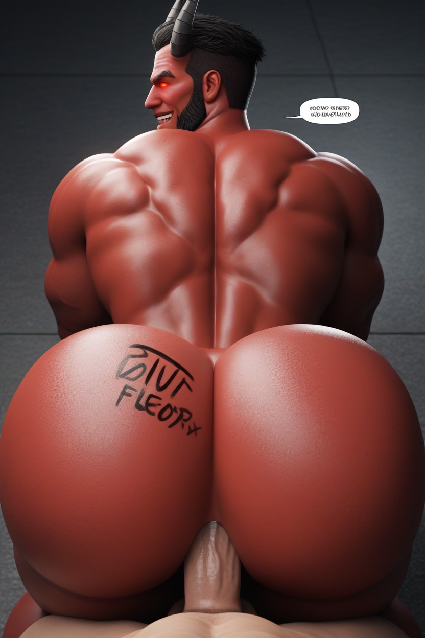 Bottom Looks Evil, Sub Top, Demon Bottom AI Gay Porn
