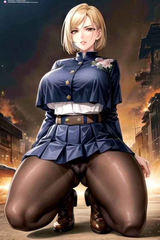 Marshmallow Soft Huge Breasts, Kugisaki Nobara (jujutsu Kaisen), Stockings Hentai AI Porn
