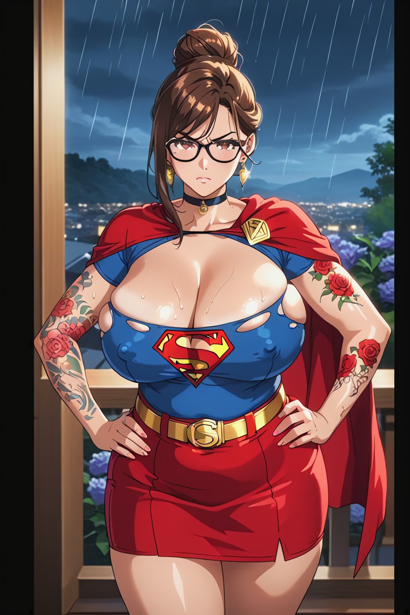 Wide Hips, Balcony, Cinematic Lighting Hentai AI Porn