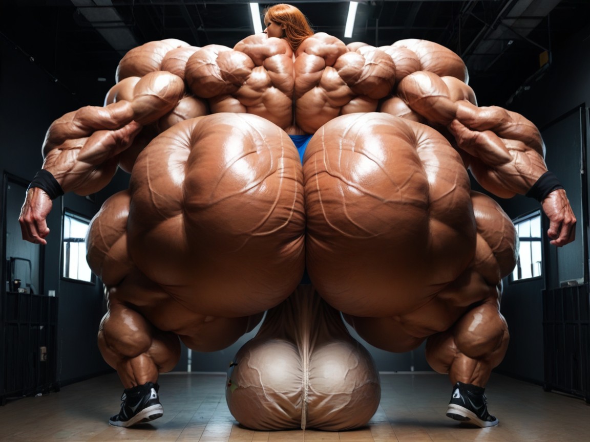 Hyper Futanari, Extremadamente Musculoso, Futanari Porno shemale IA