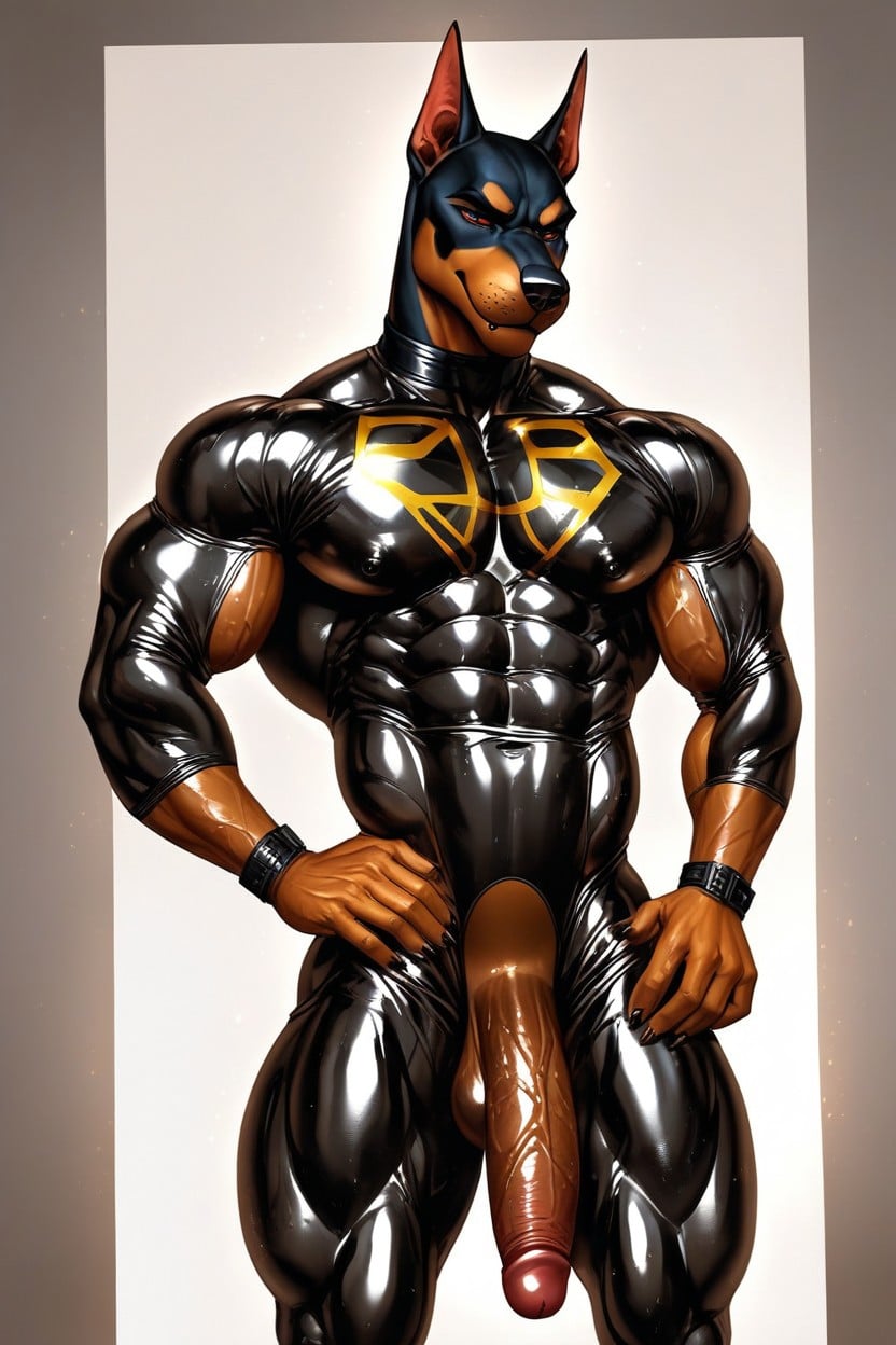 Massage, Oiled Skin, Rubber Furry AI Porn