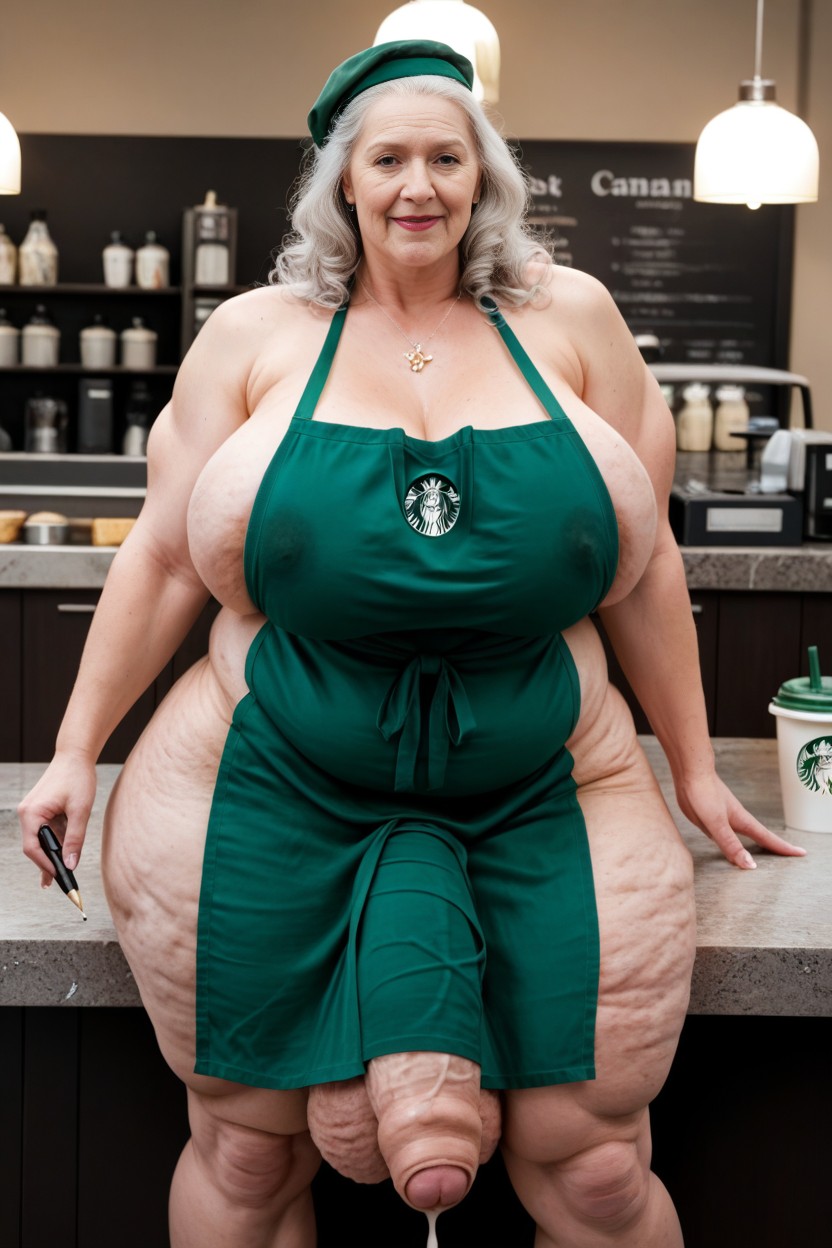 Curly, Close Up, Standing Above Table AI Porn