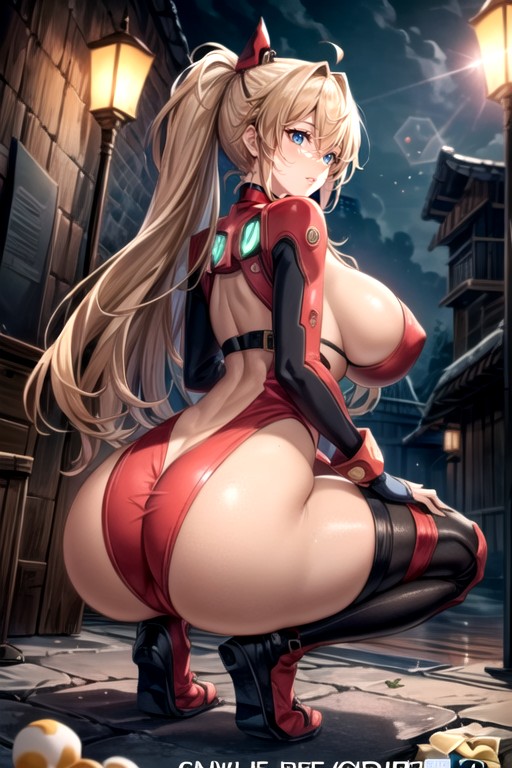 Body Stockings, Long Ponytail, Lewd Meat Hentai AI Porn