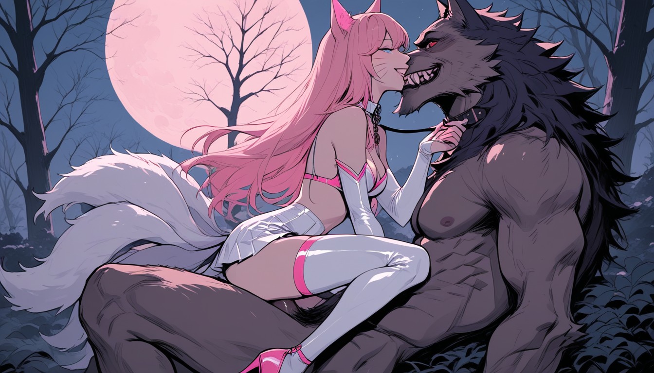 Trees, Perfect Detail, Kissing Hentai AI Porn