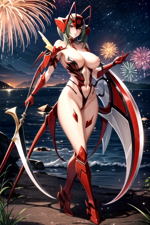 Mantis Wings Growing From Shoulder Blades, Pussy, Empusa Hentai AI Porn