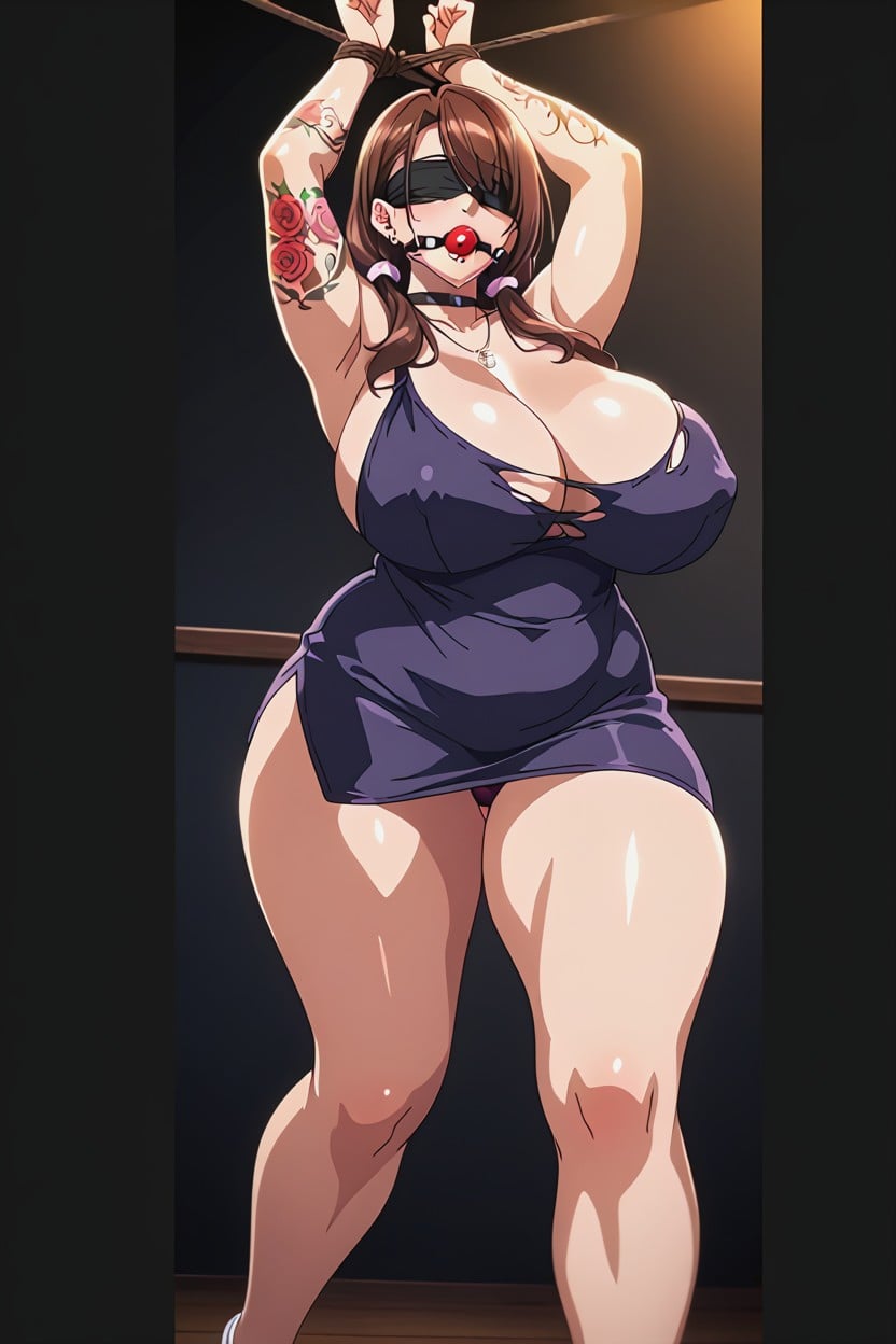 Black Thong, Necklace, Wide Hips Hentai AI Porn