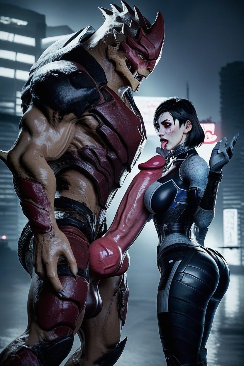 Gigantic, Mass Effect Armor, Alien Penis Hentai AI Porn
