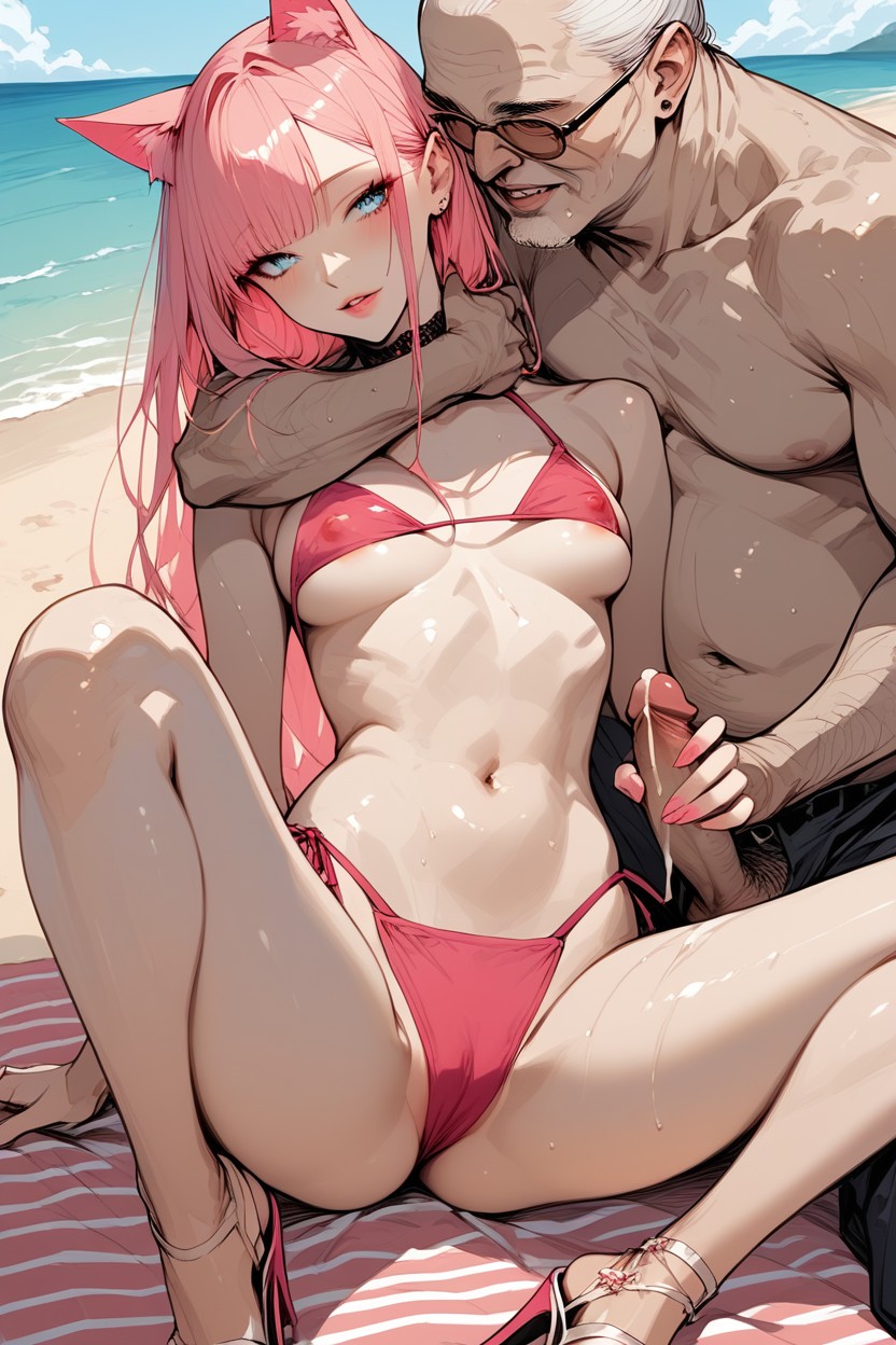 18+, Old Ugly Guy, Wet Clothes Hentai AI Porn