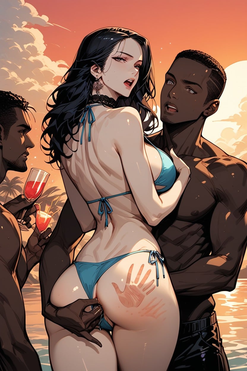 Light Blue Bikini, Frisky, 25+ Hentai IA