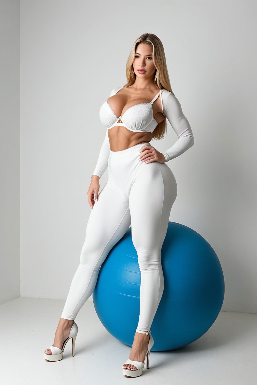 Wide Hips, 18+, Thick Lips Shemale AI Porn