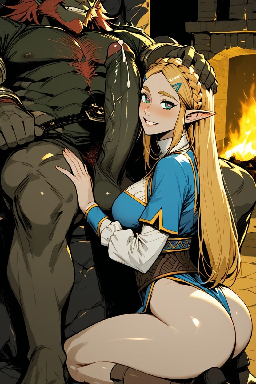 Wide Grin, Massive, Throne Hentai AI Porn