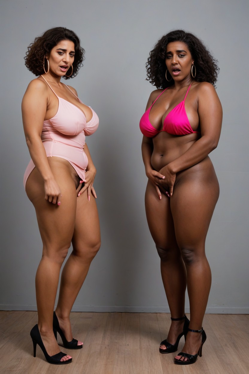 Brown Skin, Mascara, Pink Nails Porno ebony IA