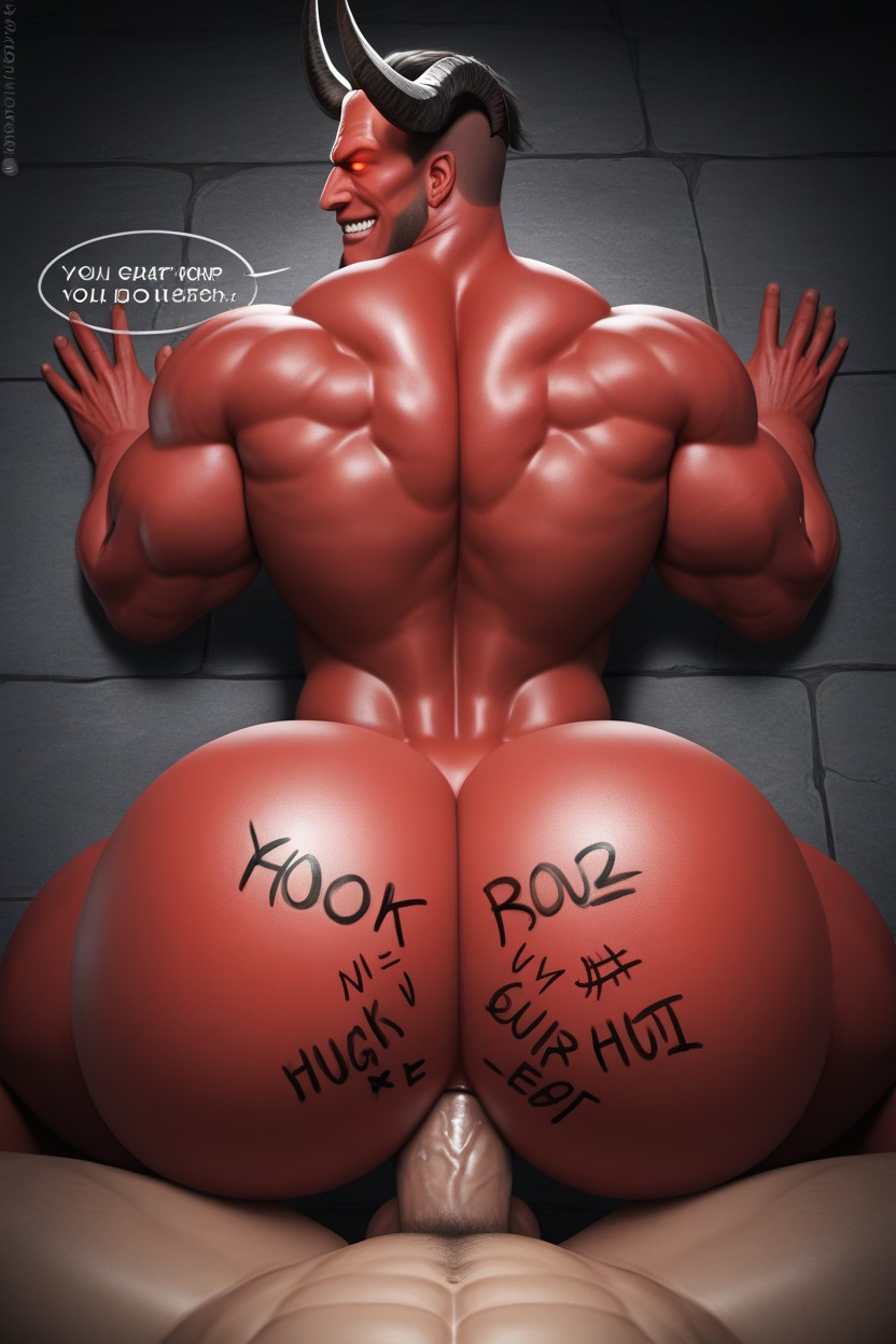 Motion Lines, Red Skin, Hole Is Powerful AI Gay Porn