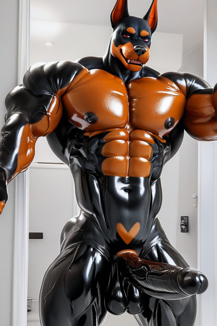20+, Rubber, Glistening Furry AI Porn