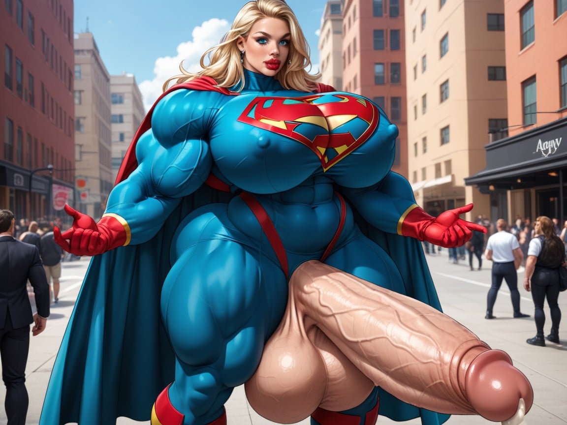 Biggest Cum, Bimbo, Hyper Muscles Shemale AI Porn