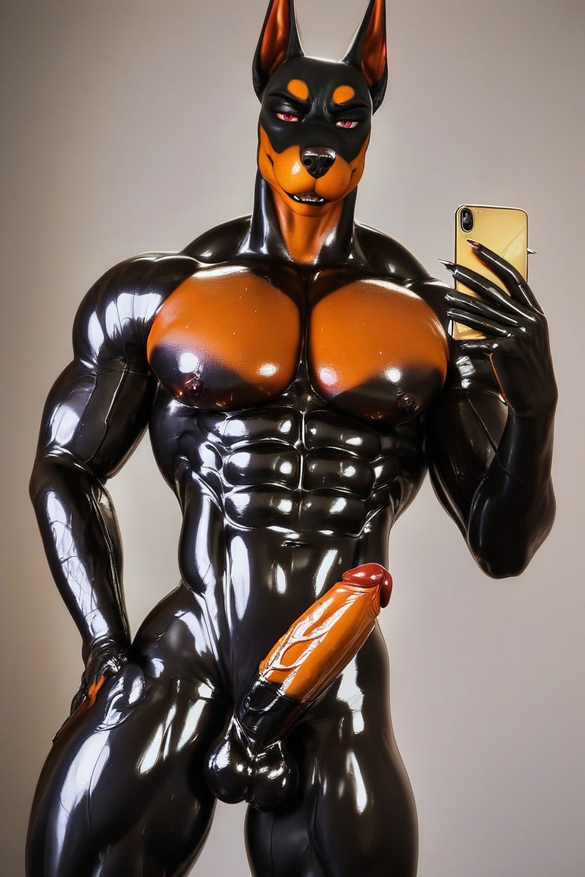 Oiled Skin, Glistening, Oiled Skin Furry AI Porn