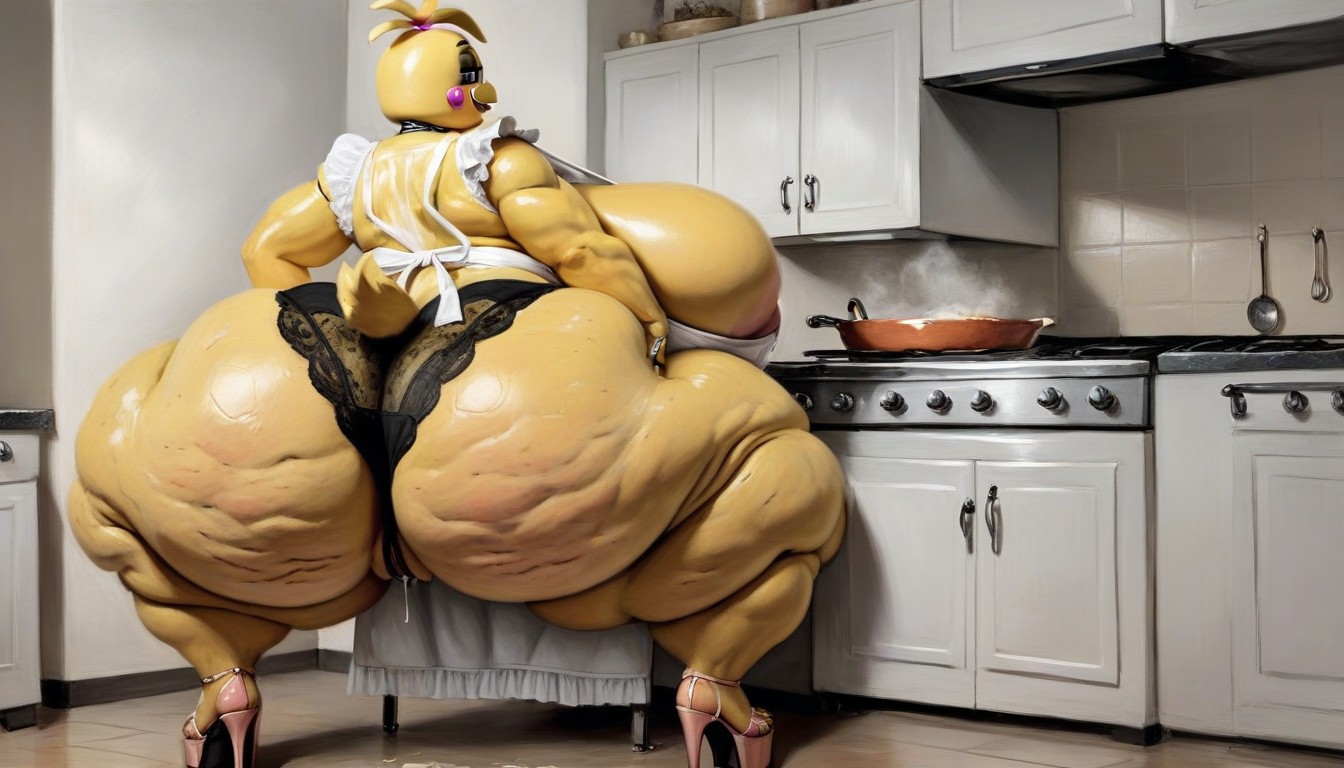 Pussy Dripping, Cellulite, Fnaf Chica Furry AI Porn
