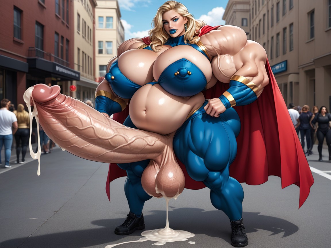 Biggest Muscle, Impossibly Giant Arms, Gigantic Bulging Balls Shemale AI Porn
