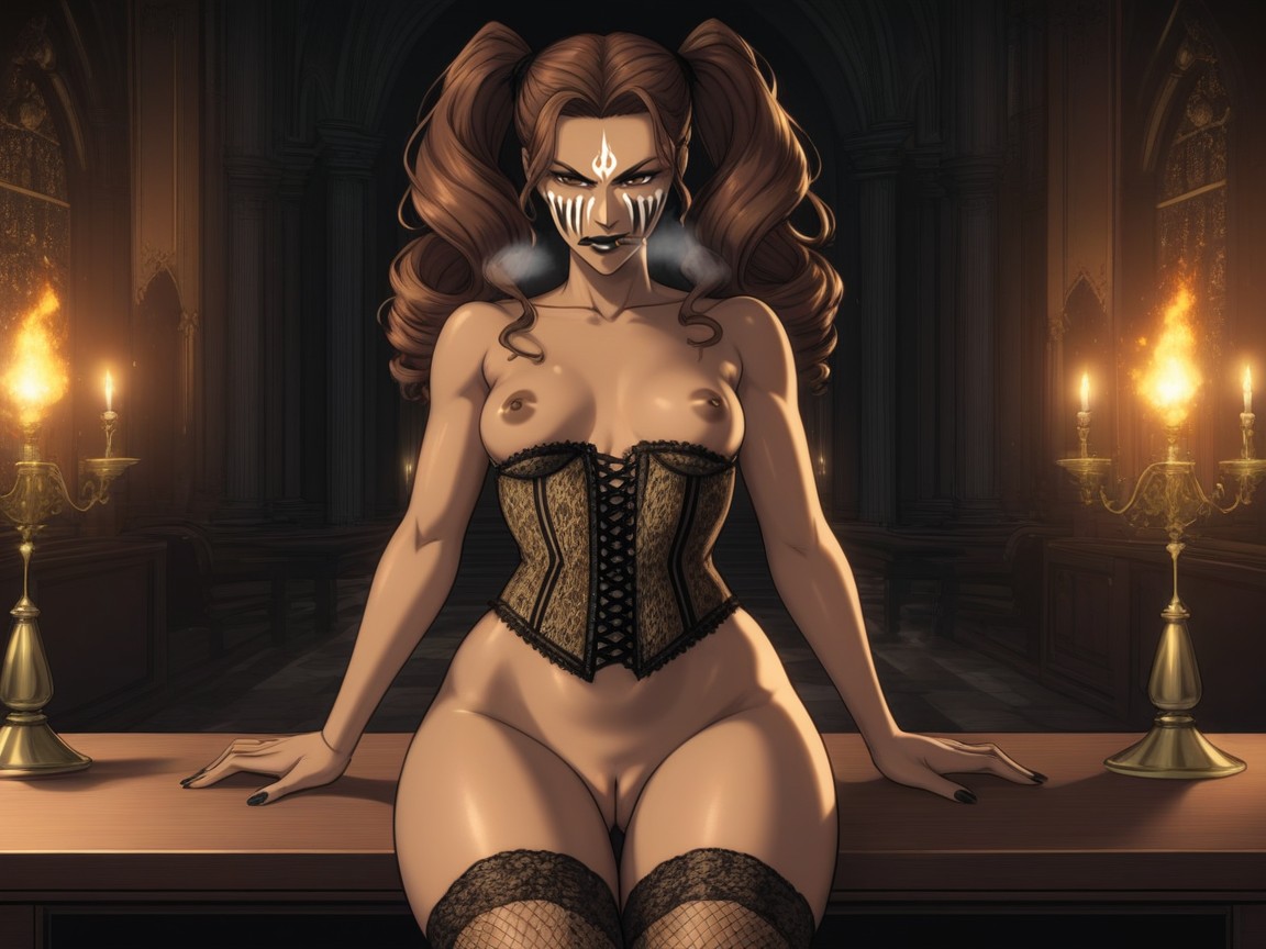 Low Torso Height, Snatched Waist, Lounge Background Hentai IA