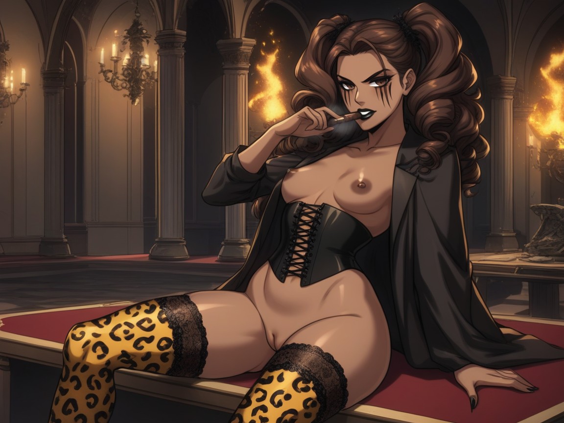 Sonrisa Diabólica, Tight Breasts, Snatched Waist Hentai IA