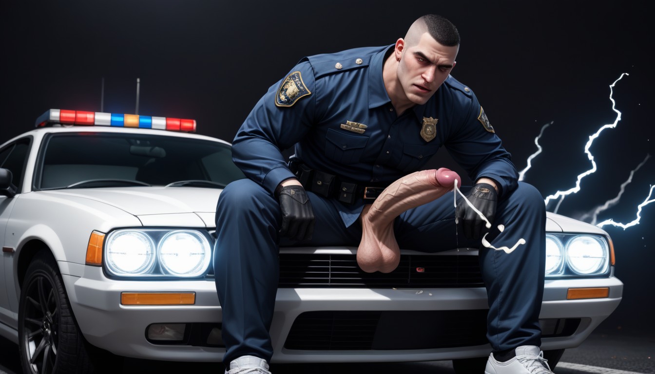 Black Balls, Motion Lines, Tattoos AI Gay Porn