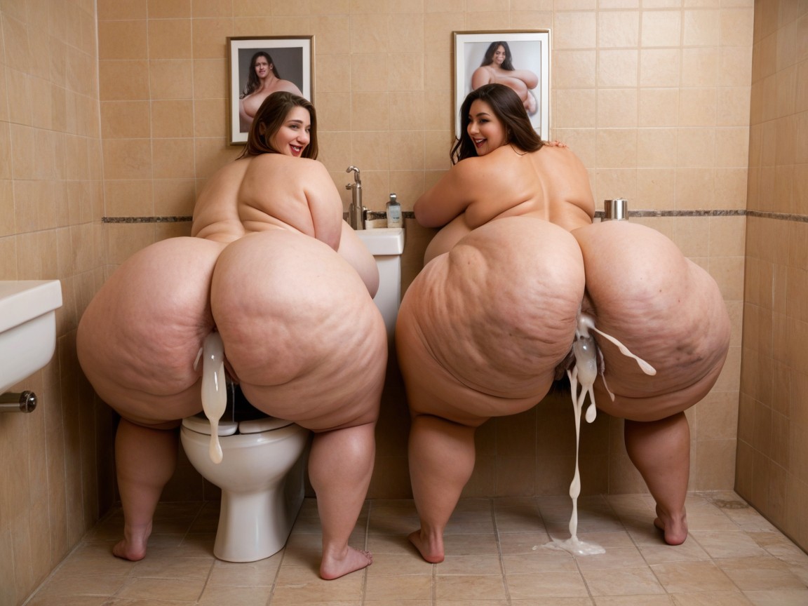 Cum In Ass, Arms Behind Back, Vietnamese BBW AI Porn